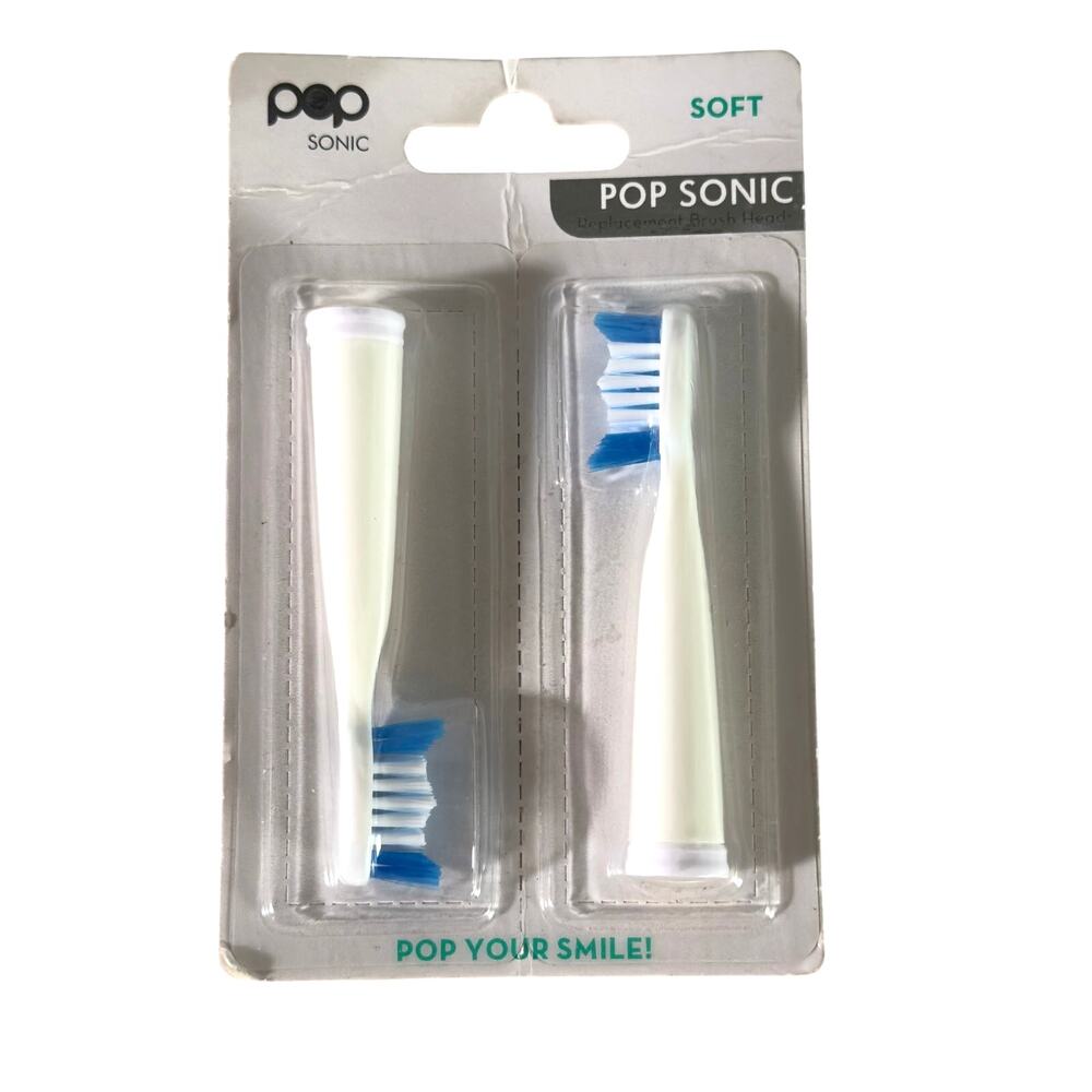 Pop Sonic‎ Replacement Brush Heads Soft, Toothbrush Head